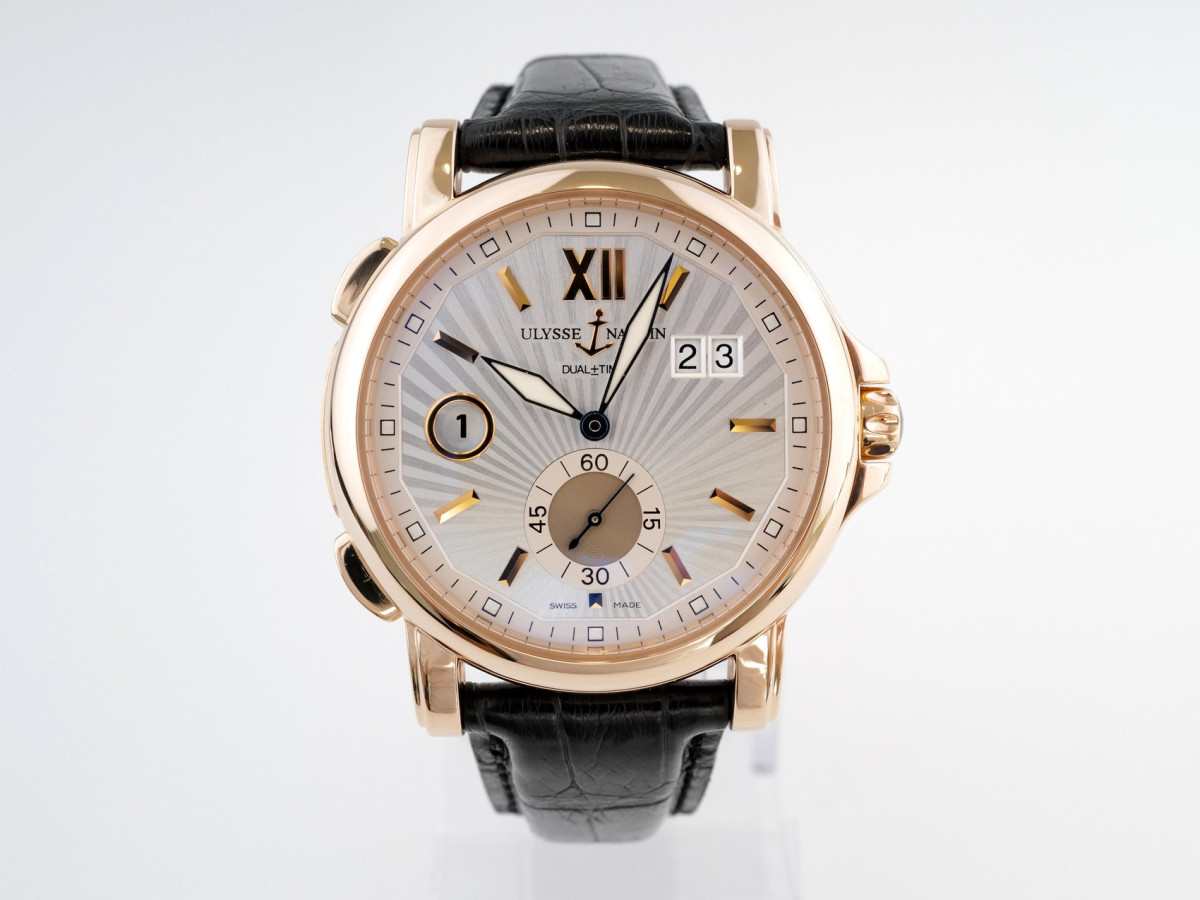 Швейцарские часы Ulysse Nardin GMT Big Date 18K Rose Gold Sunray Dial 42