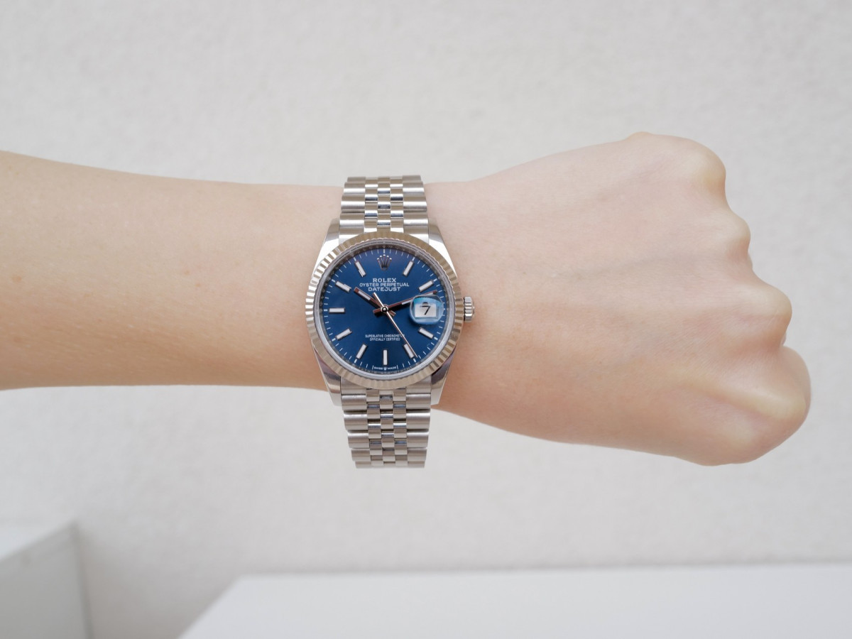 Швейцарський годинник Rolex Datejust 36 Blue Dial