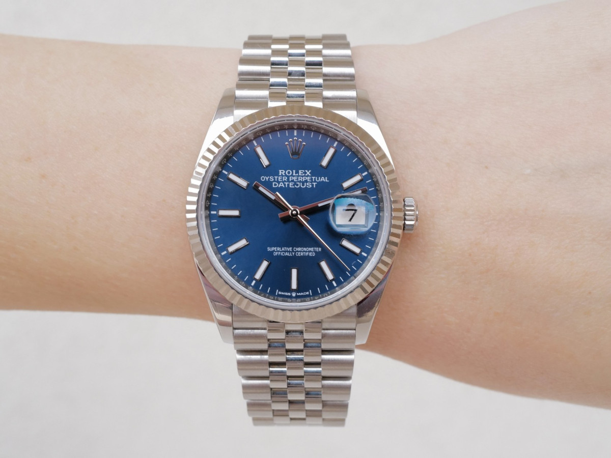Швейцарський годинник Rolex Datejust 36 Blue Dial