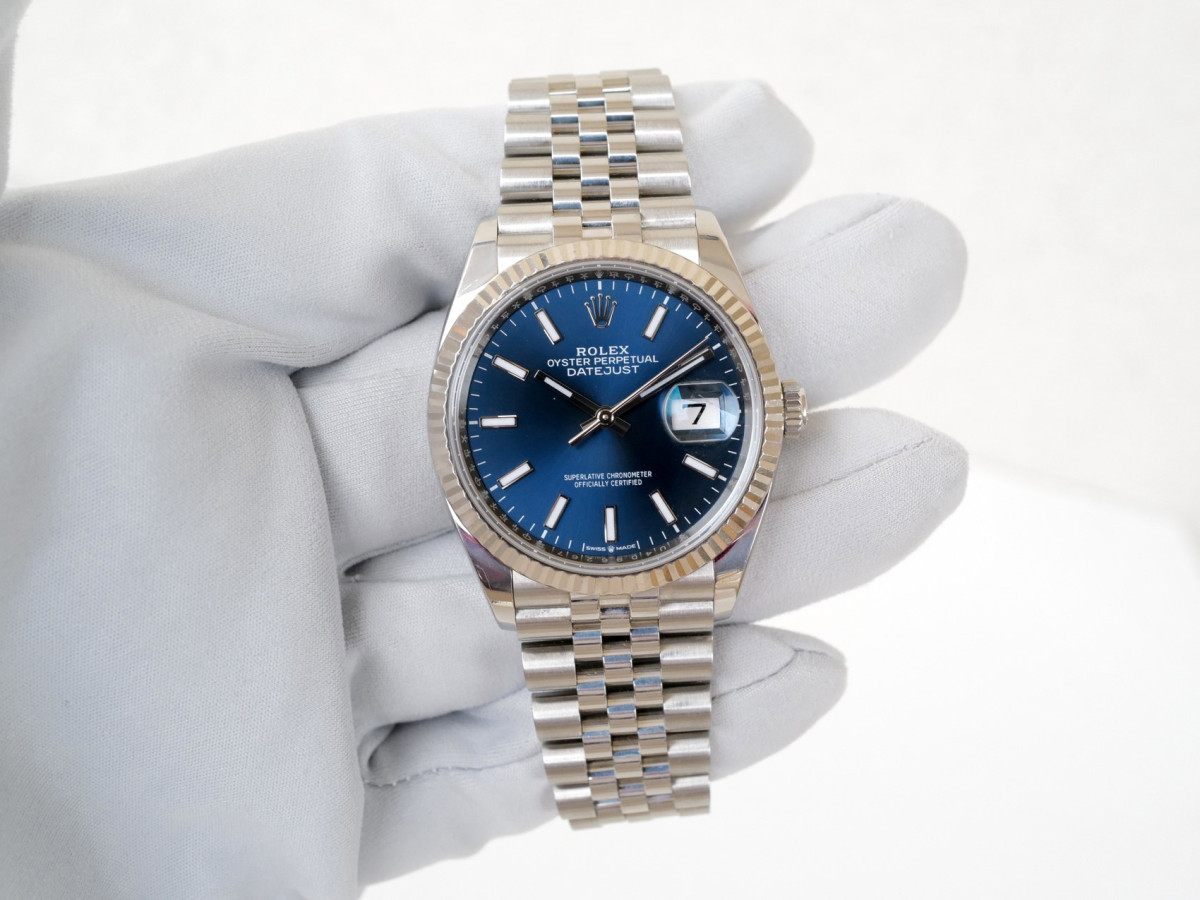 Швейцарський годинник Rolex Datejust 36 Blue Dial