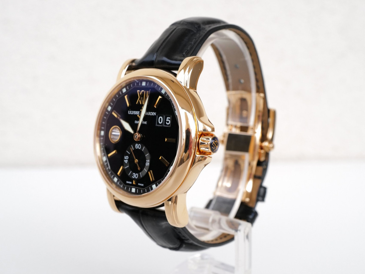 Швейцарские часы Ulysse Nardin GMT Big Date 18K Rose Gold Black Dial 42