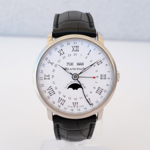 Швейцарские часы Blancpain Villeret Quantieme Complet Phases De Lune GMT