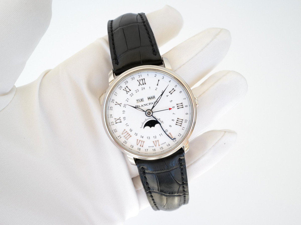 Швейцарские часы Blancpain Villeret Quantieme Complet Phases De Lune GMT