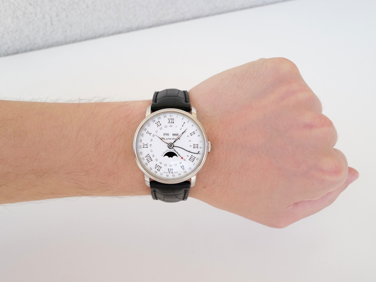 Швейцарские часы Blancpain Villeret Quantieme Complet Phases De Lune GMT