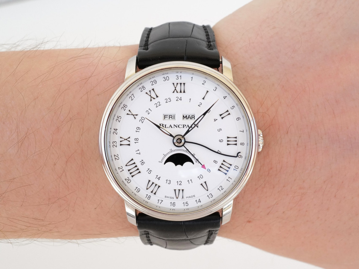 Швейцарские часы Blancpain Villeret Quantieme Complet Phases De Lune GMT