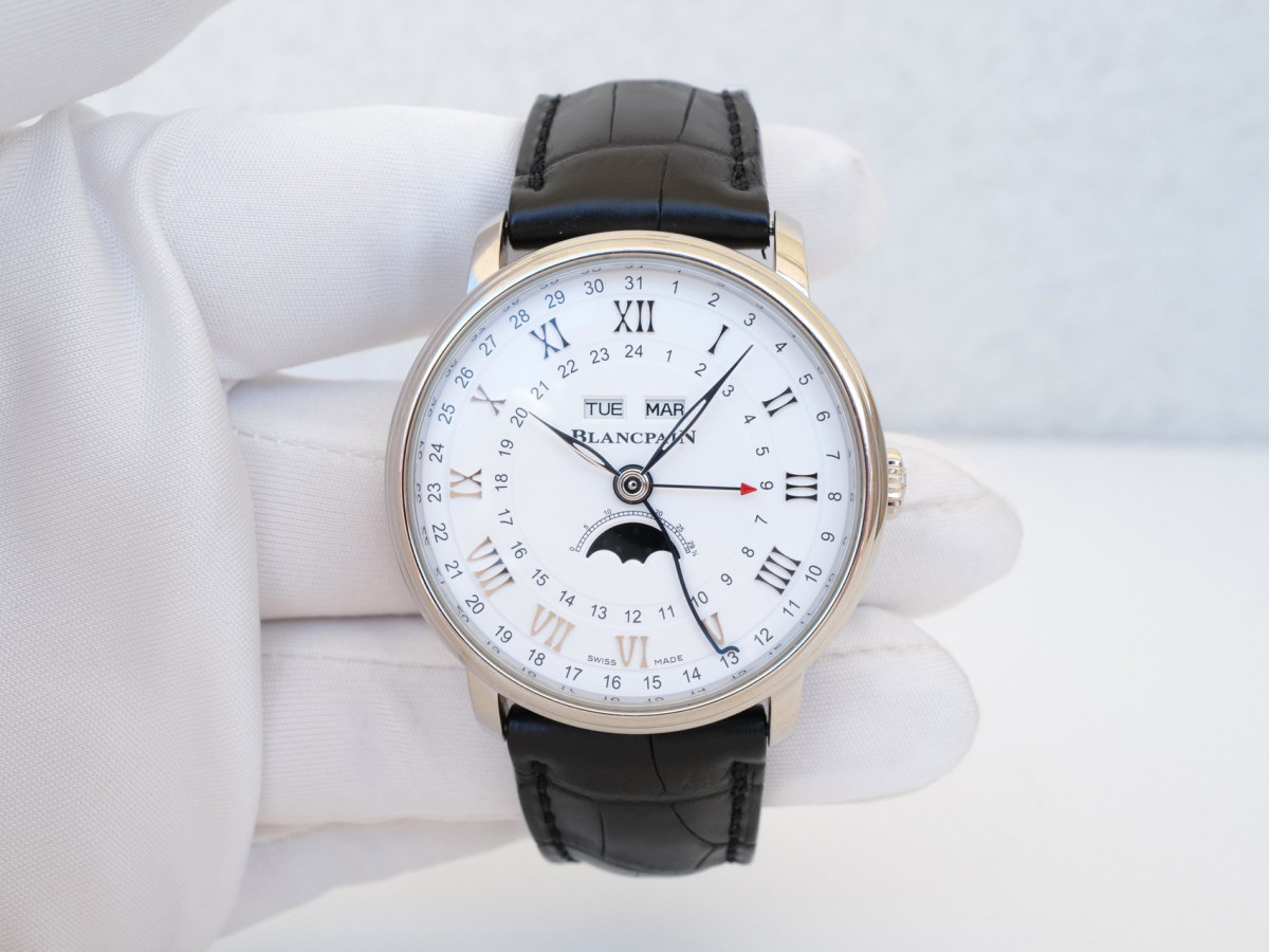 Швейцарские часы Blancpain Villeret Quantieme Complet Phases De Lune GMT