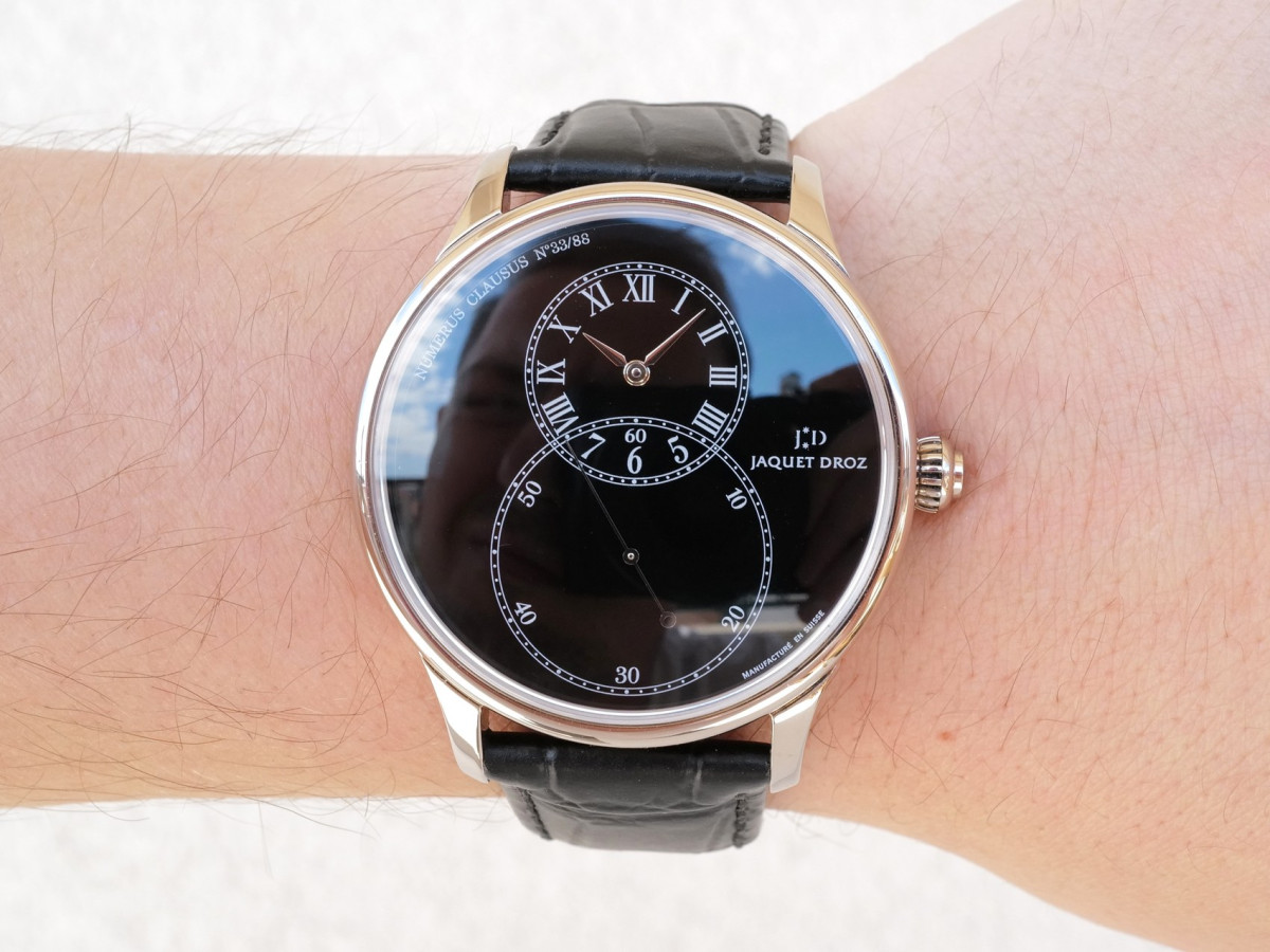 Швейцарський годинник Jaquet-Droz Grande Seconde Limited Edition of 88 Enamel Black Dial 18K White Gold 43