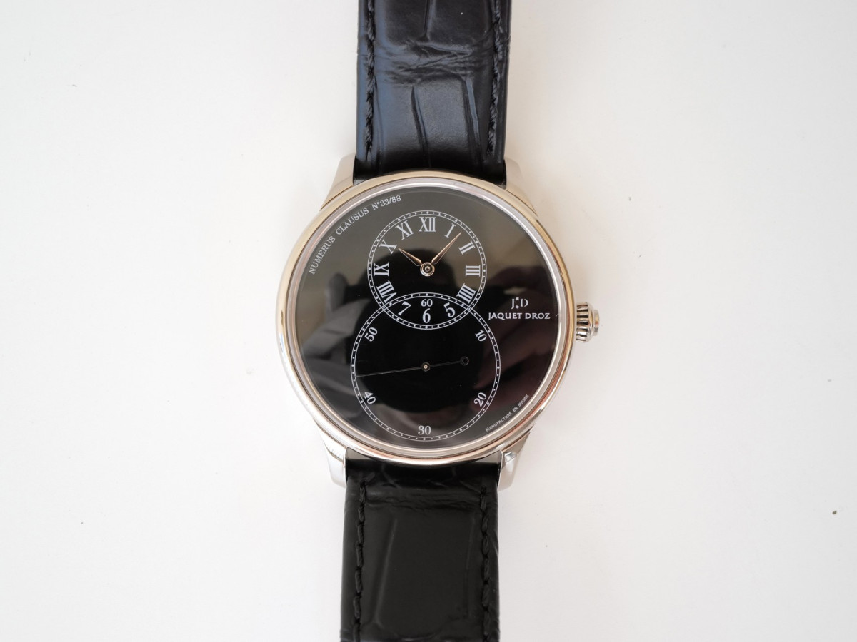 Швейцарський годинник Jaquet-Droz Grande Seconde Limited Edition of 88 Enamel Black Dial 18K White Gold 43