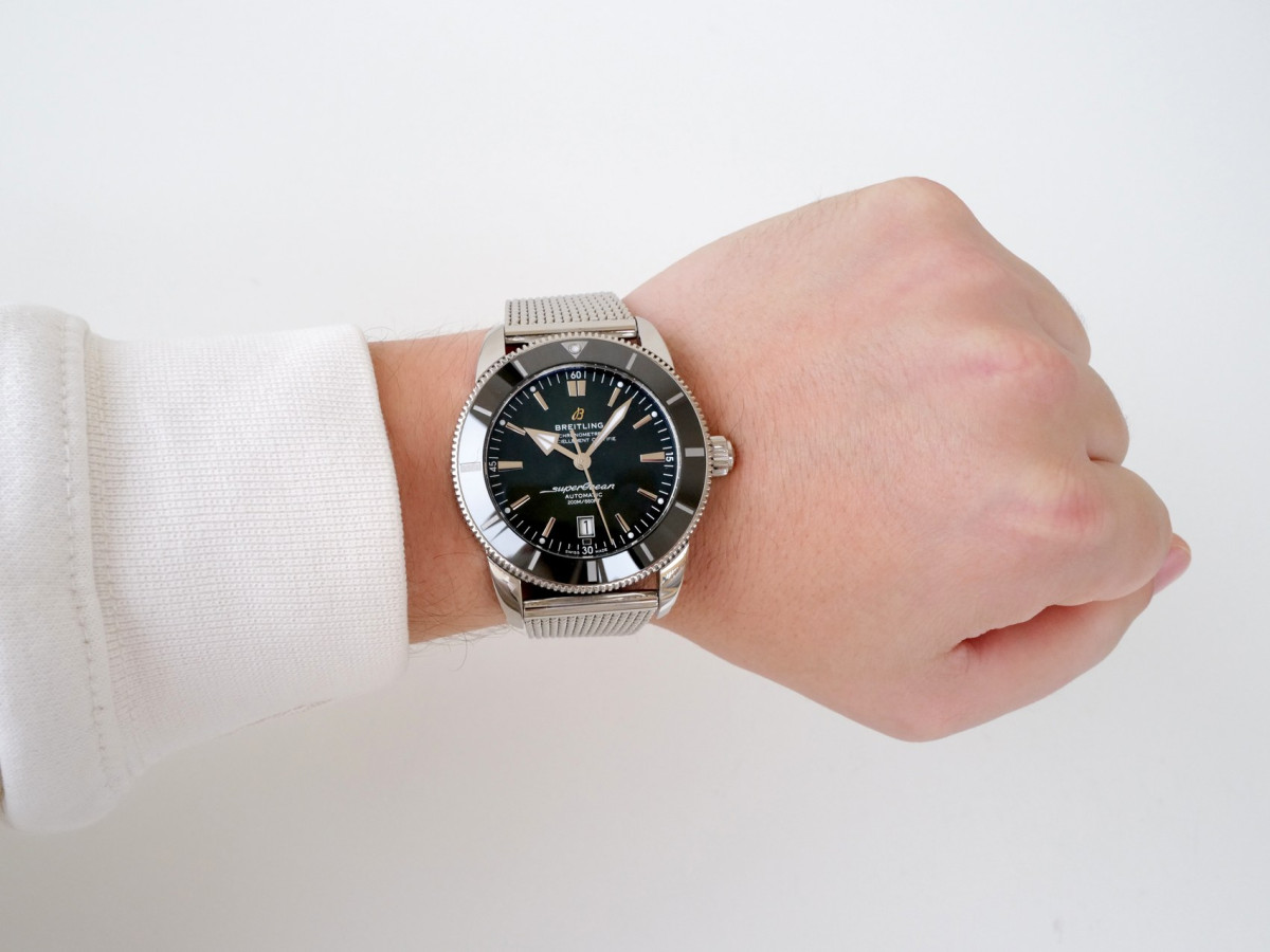 Швейцарський годинник Breitling Superocean Heritage B20 Green Dial 46