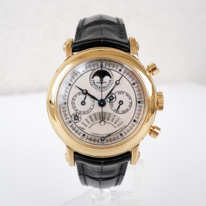 Швейцарские часы Franck Muller Perpetual Calendar Chronograph 18K Yellow Gold 39