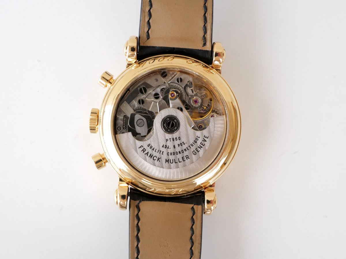 Швейцарские часы Franck Muller Perpetual Calendar Chronograph 18K Yellow Gold 39