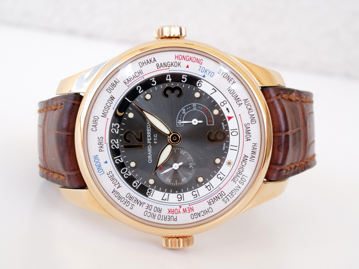 Швейцарские часы Girard Perregaux Traveller WW.TC Power Reserve 18K Rose Gold 41