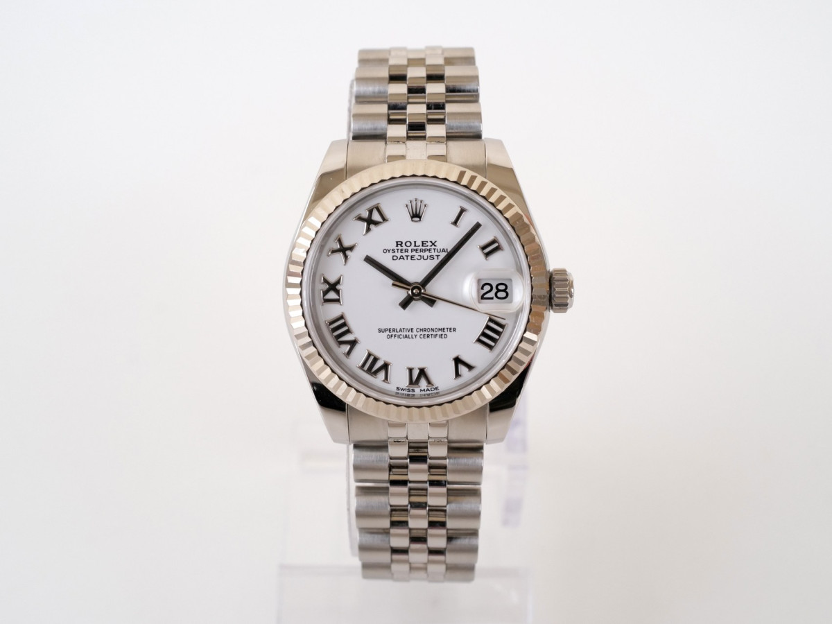 Швейцарський годинник Rolex Datejust 31 Jubilee White Roman Dial