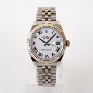 Швейцарський годинник Rolex Datejust 31 Jubilee White Roman Dial
