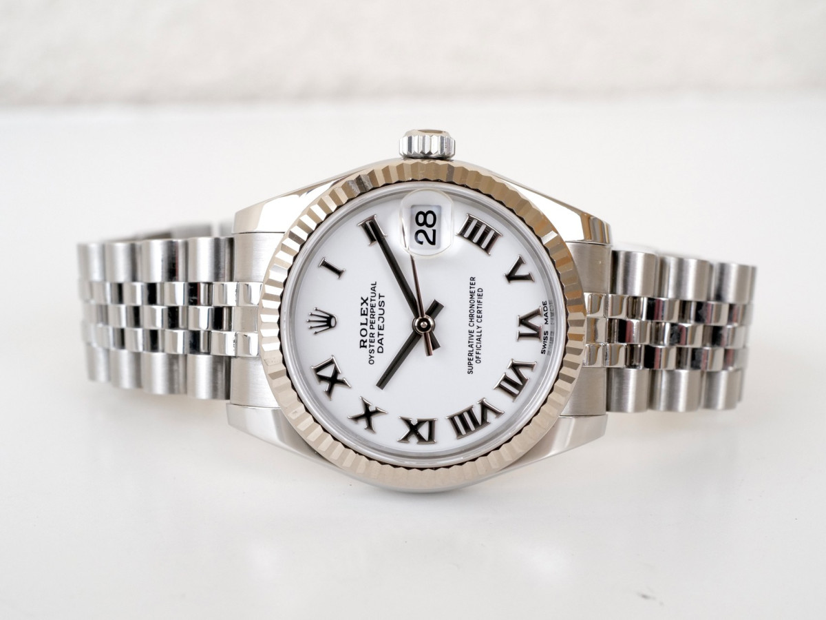 Швейцарський годинник Rolex Datejust 31 Jubilee White Roman Dial