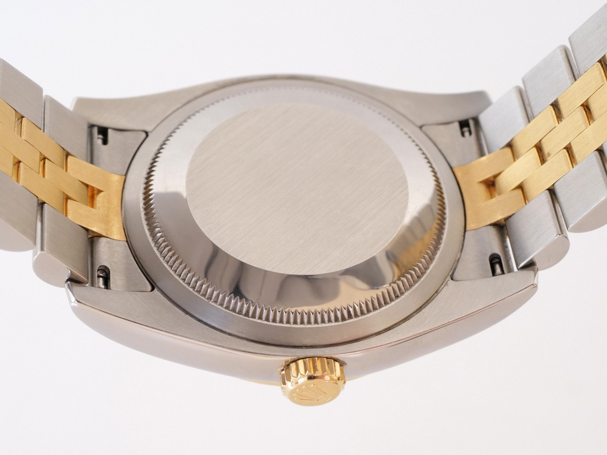 Швейцарський годинник Rolex Datejust 36 Jubilee Steel 18K Yellow Gold Black Dial Roulette Date