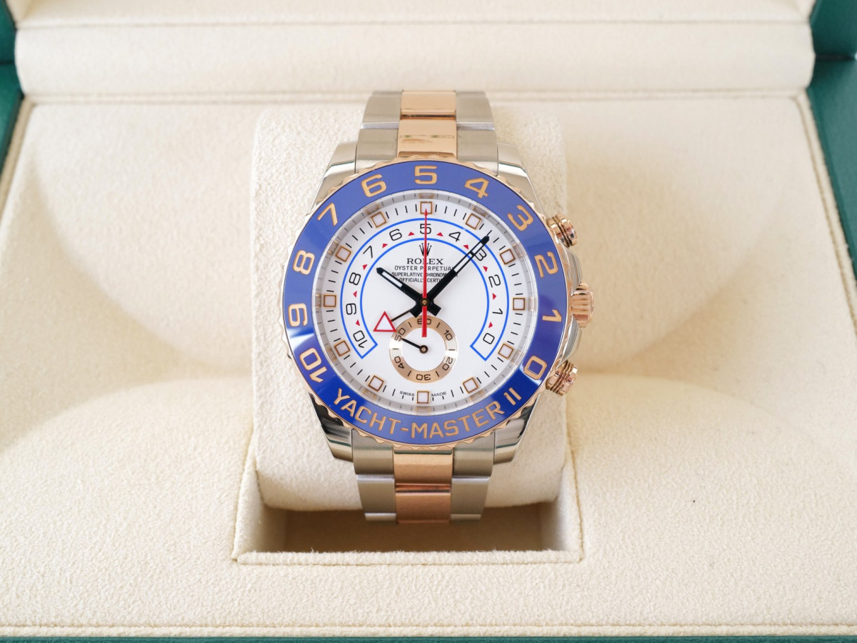 Швейцарський годинник Rolex Yacht-Master II Oyster Steel Rose Gold 44
