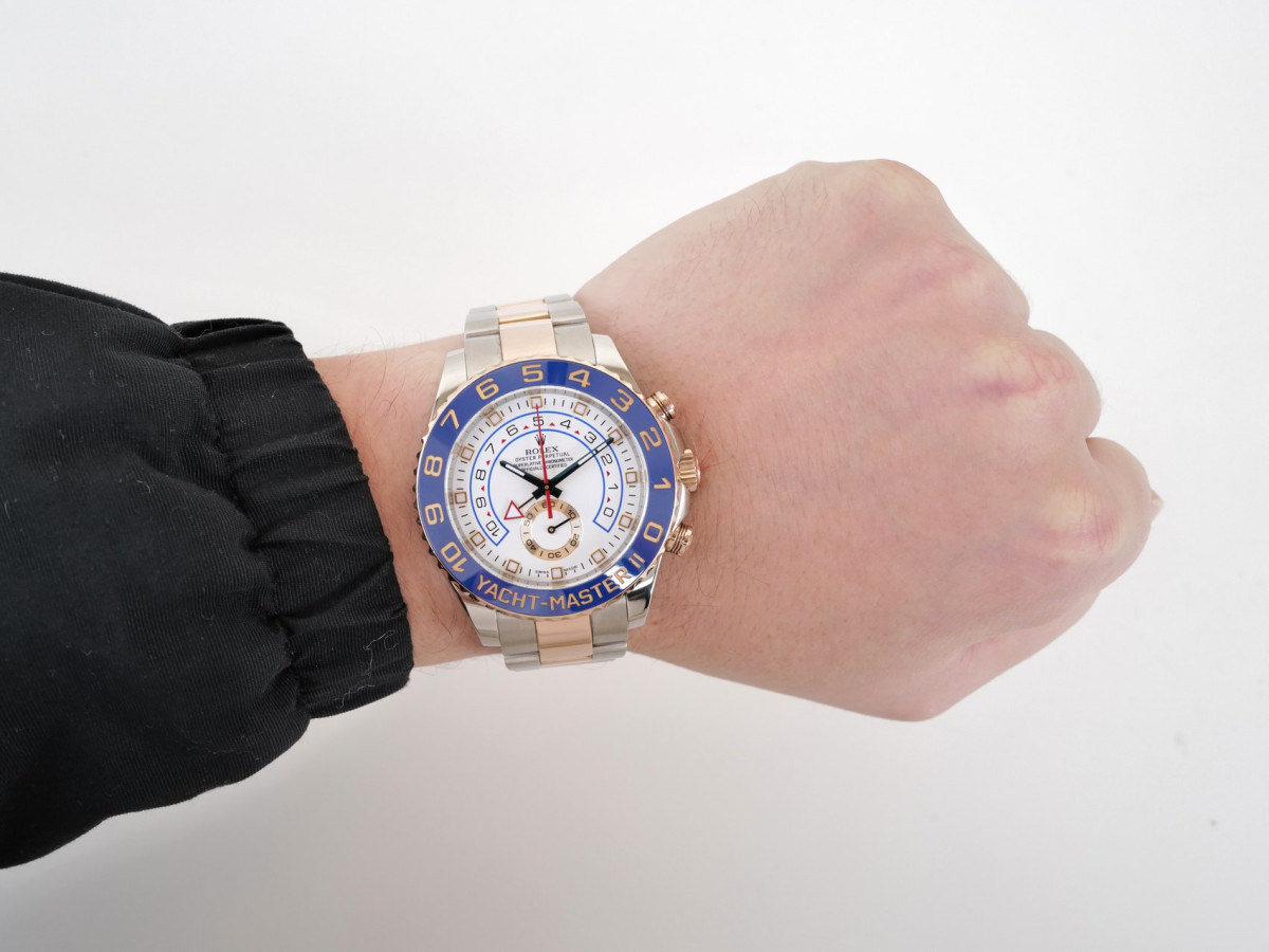 Швейцарський годинник Rolex Yacht-Master II Oyster Steel Rose Gold 44
