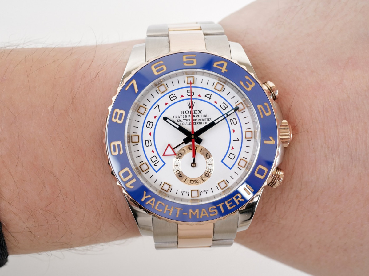 Швейцарський годинник Rolex Yacht-Master II Oyster Steel Rose Gold 44
