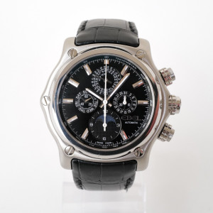 Швейцарские часы Ebel 1911 BTR Heritage Perpetual Calendar Chrono Black Dial 45