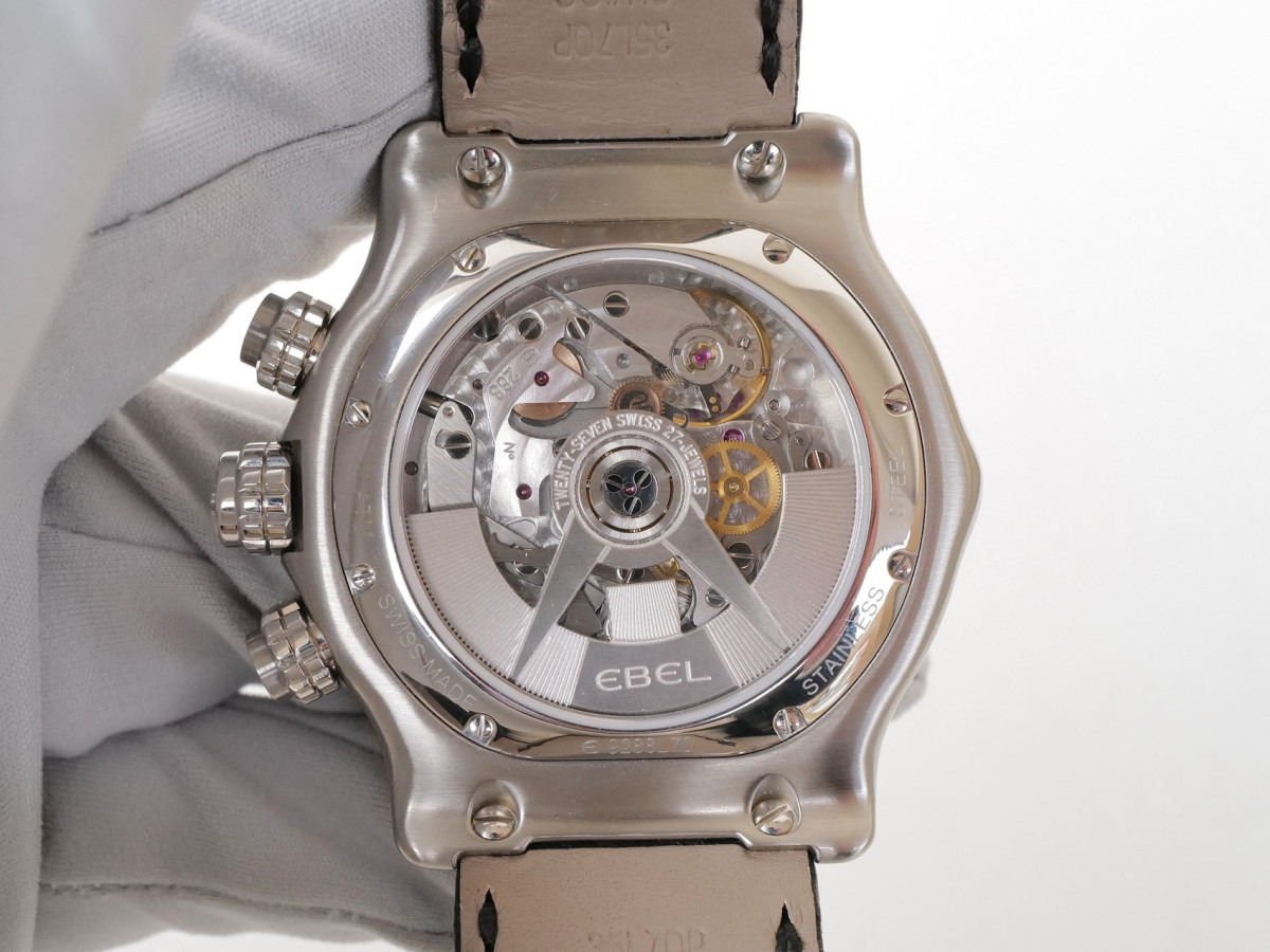 Швейцарские часы Ebel 1911 BTR Heritage Perpetual Calendar Chrono Black Dial 45