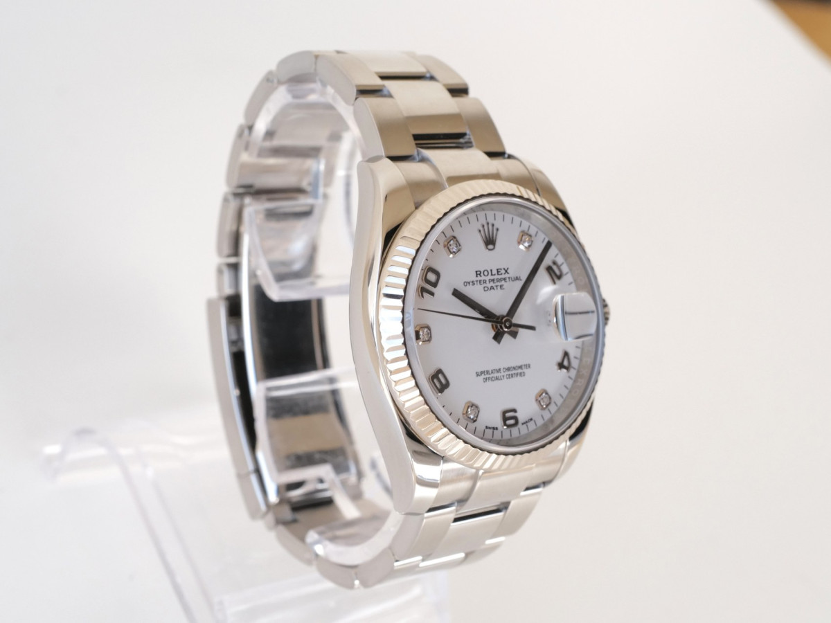Swiss watch Rolex Oyster Perpetual 34 White Diamonds Dial