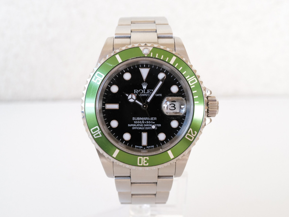 Швейцарський годинник Rolex Submariner Date Kermit MK1 Fat Flat Four
