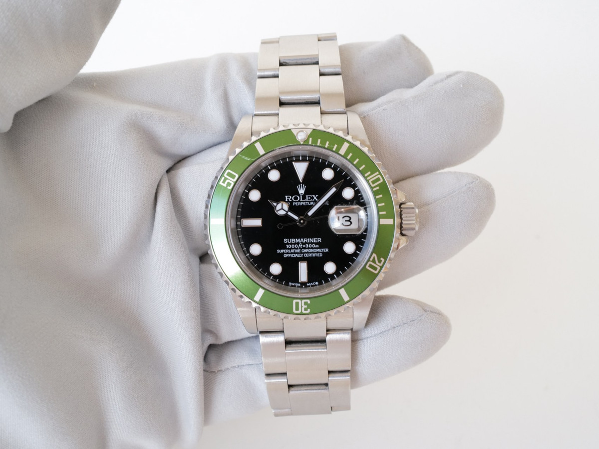 Швейцарський годинник Rolex Submariner Date Kermit MK1 Fat Flat Four