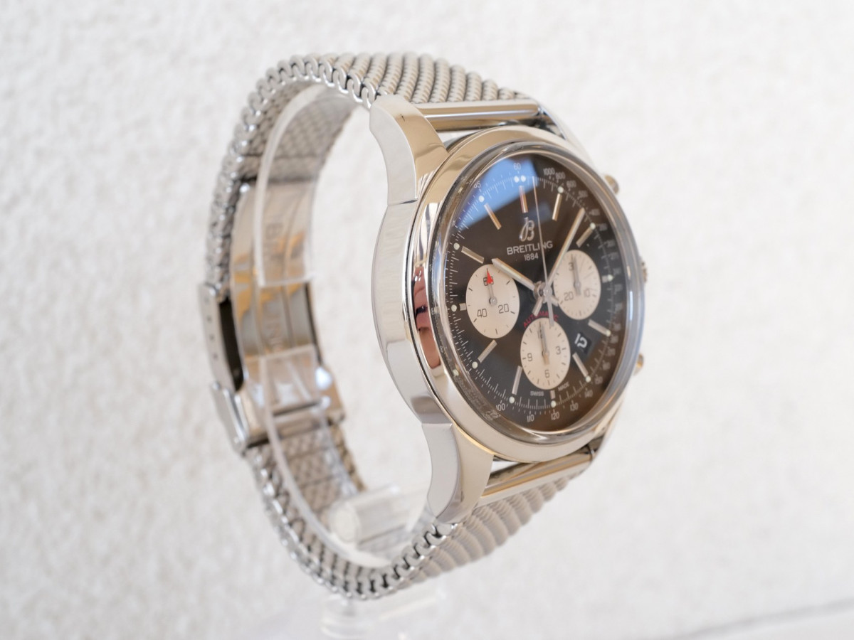 Швейцарський годинник Breitling Transocean Chronograph Panda Dial 43