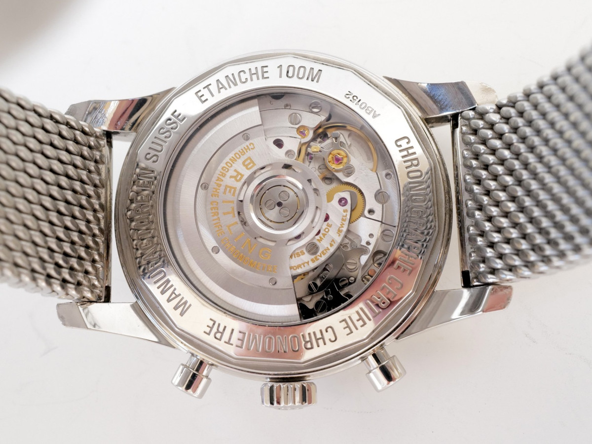 Швейцарський годинник Breitling Transocean Chronograph Panda Dial 43