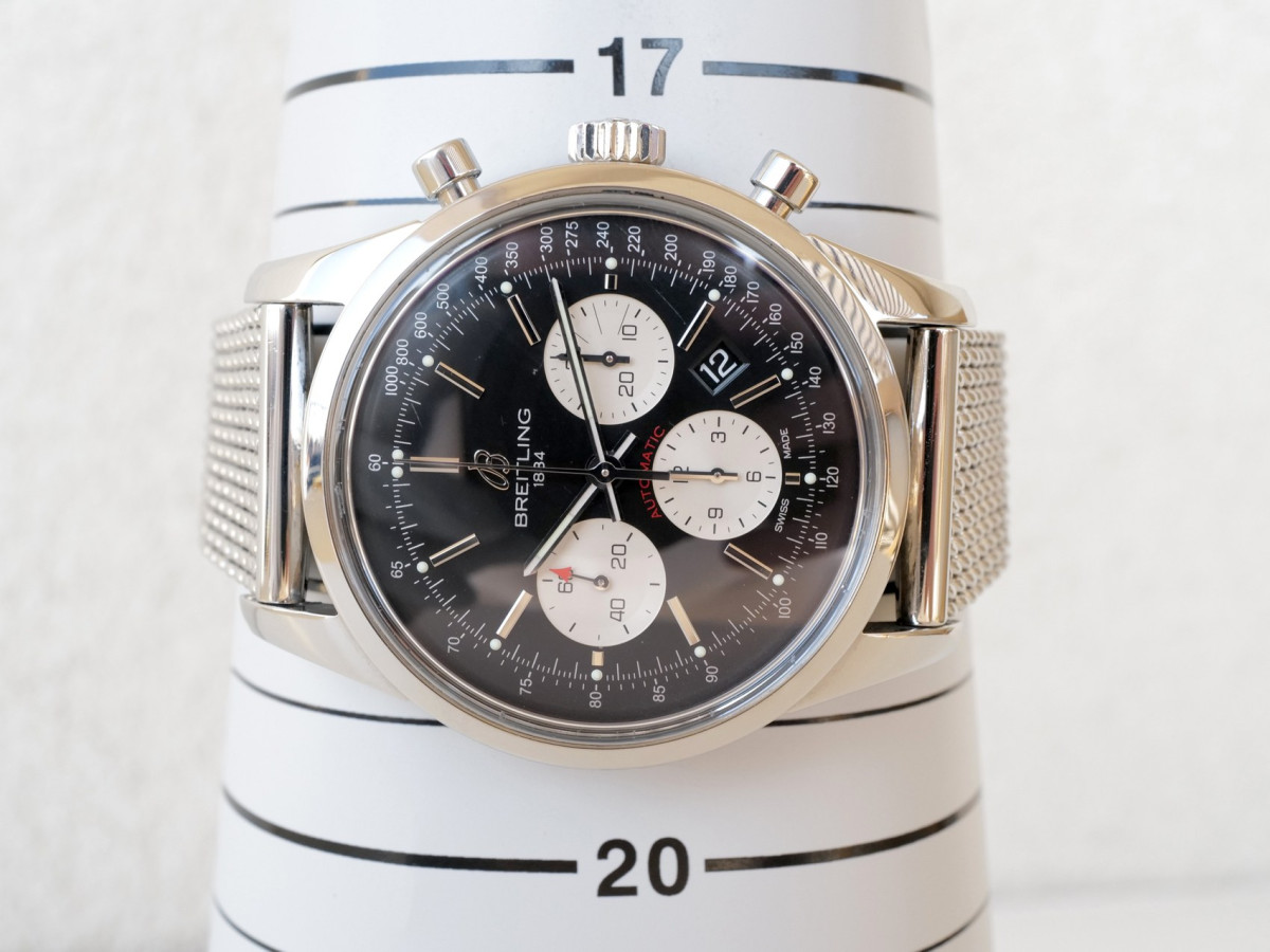 Швейцарський годинник Breitling Transocean Chronograph Panda Dial 43