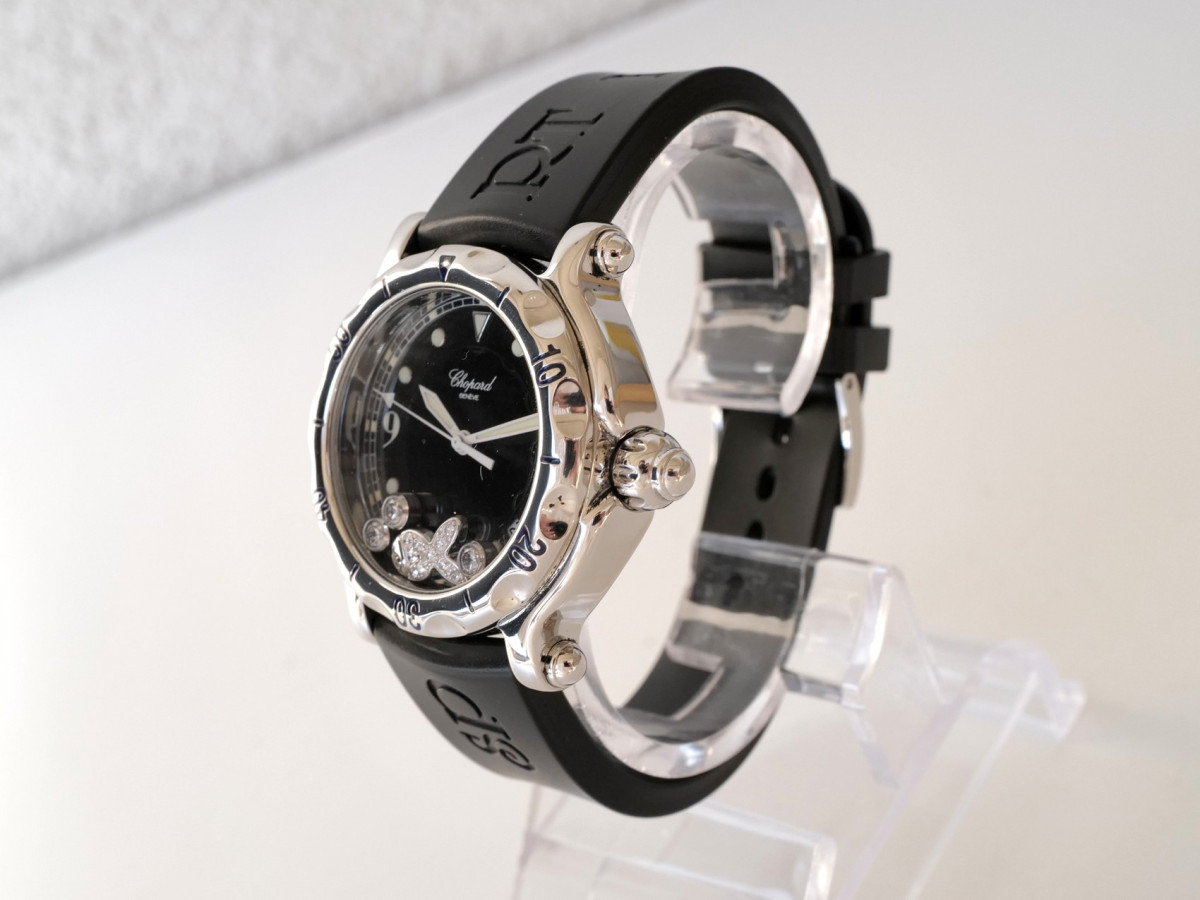 Швейцарские часы Chopard Happy Sport Happy Fish Black Dial 38