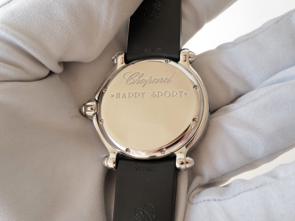 Швейцарские часы Chopard Happy Sport Happy Fish Black Dial 38