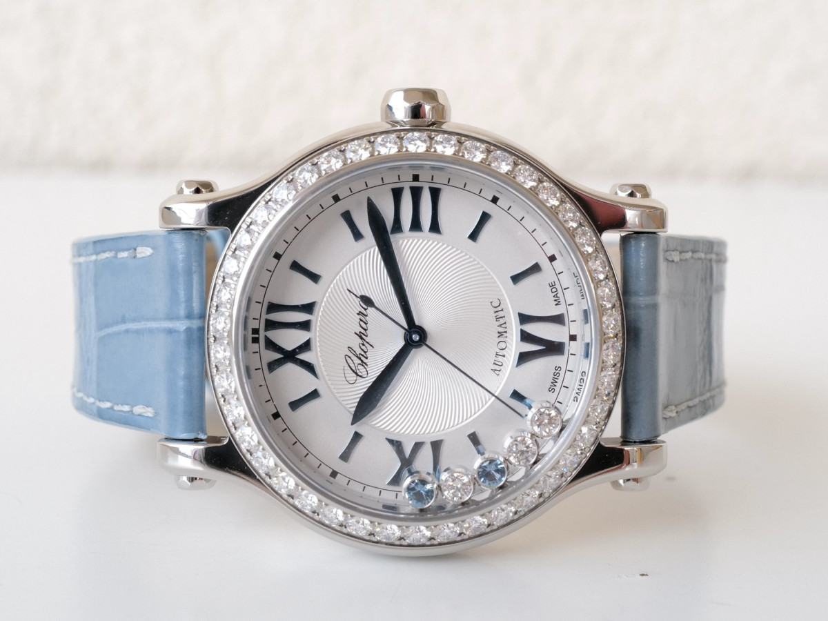Швейцарський годинник Chopard Happy Sport Aqua Marine Limited Editon Automatic Diamonds 33