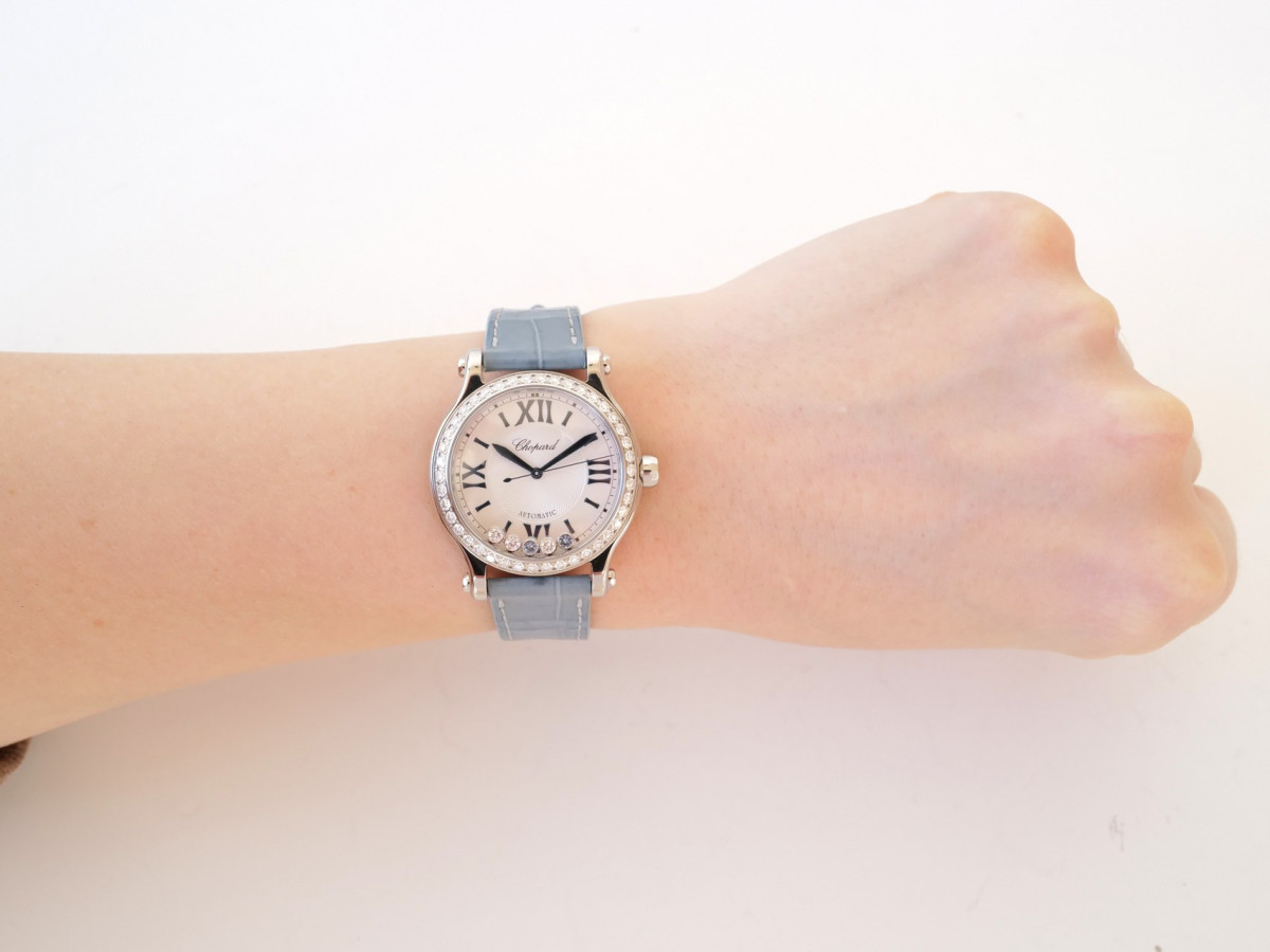 Швейцарський годинник Chopard Happy Sport Aqua Marine Limited Editon Automatic Diamonds 33