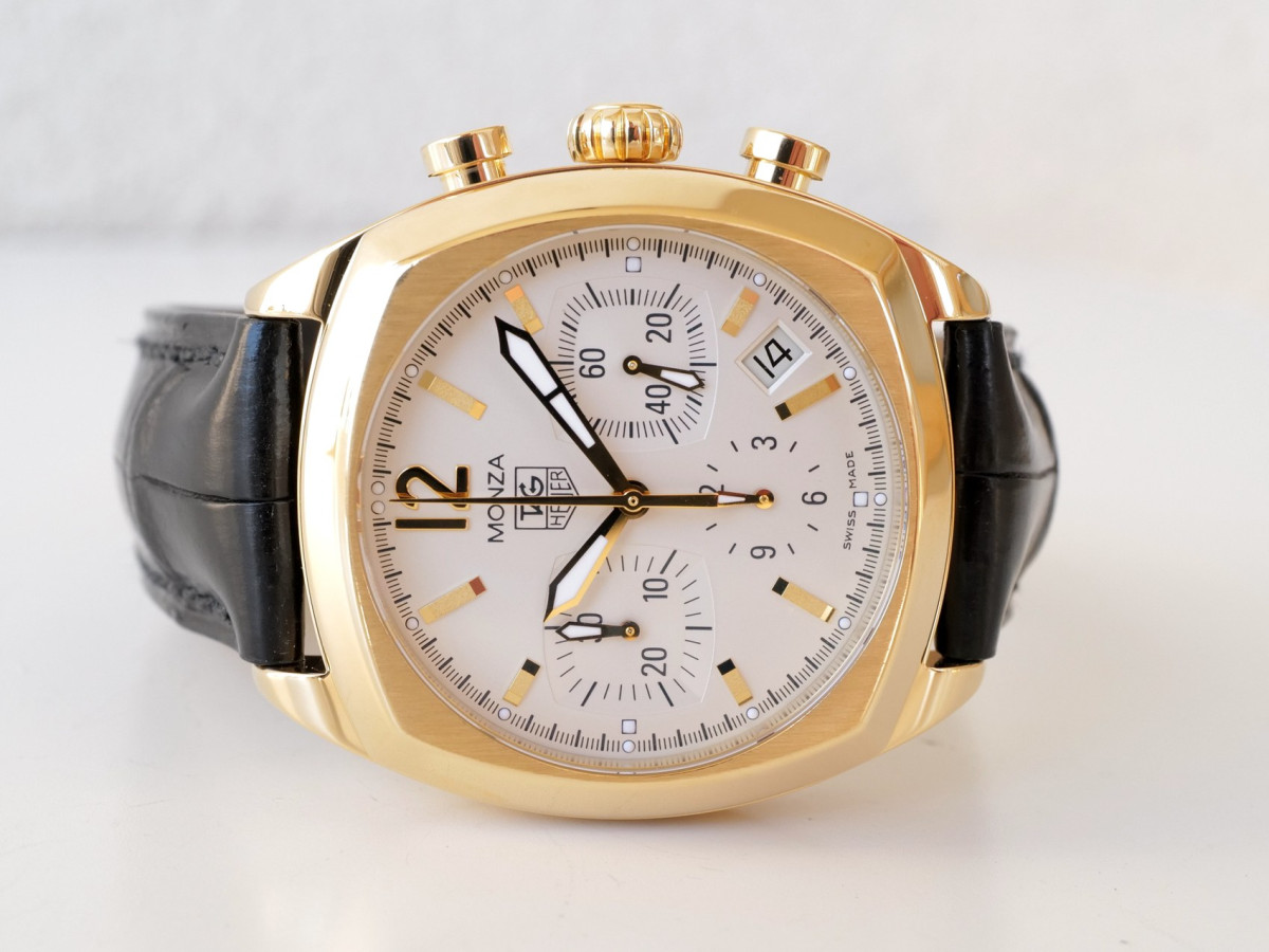 Швейцарские часы TAG Heuer Monza Chronograph 18K Yellow Gold 39