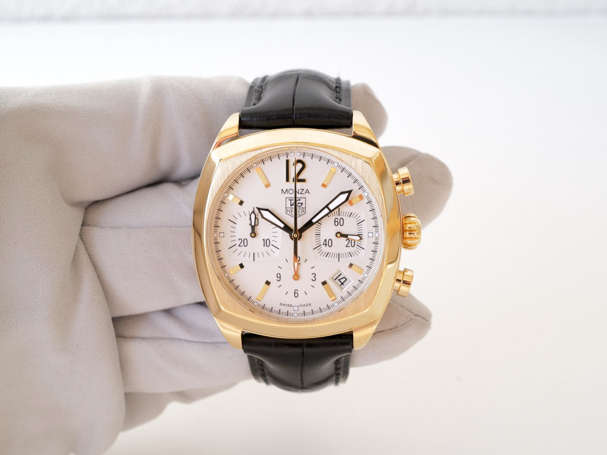 Швейцарские часы TAG Heuer Monza Chronograph 18K Yellow Gold 39
