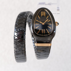 Швейцарський годинник Bulgari Serpenti Spiga Black Ceramic Single Spiral