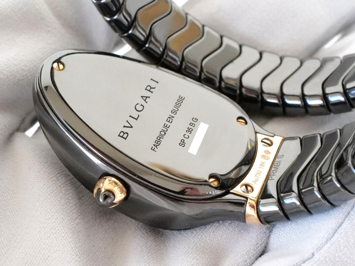 Швейцарський годинник Bulgari Serpenti Spiga Black Ceramic Single Spiral