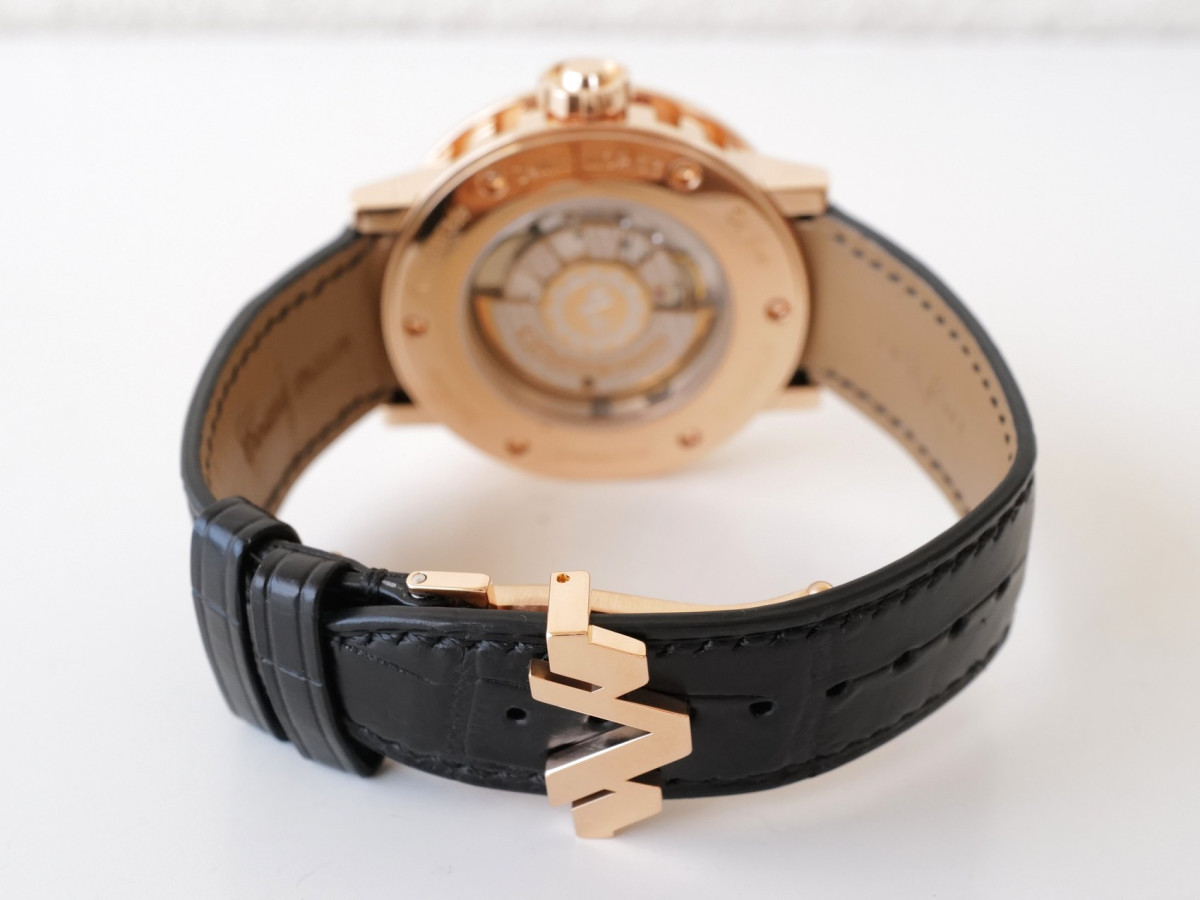 Швейцарський годинник Dewitt Academia Seconde Retrograde 250 Limited Edition 18K Rose Gold MOP Dial 43