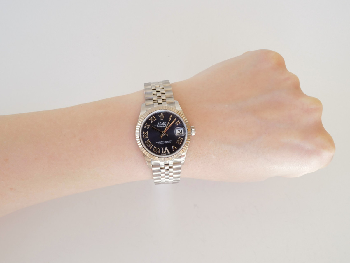 Швейцарський годинник Rolex Datejust 31 Jubilee Aubergine Purple Roman VI Diamond Dial