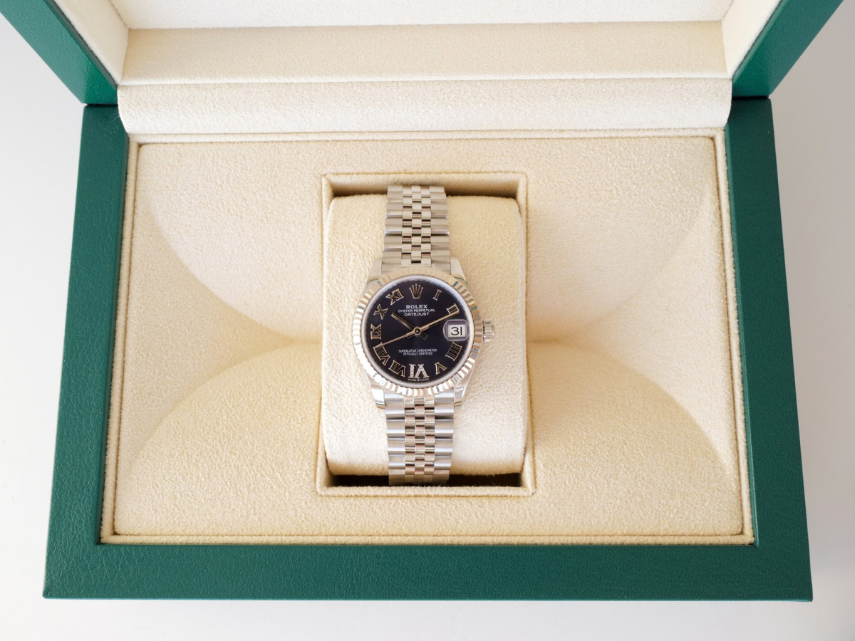 Швейцарський годинник Rolex Datejust 31 Jubilee Aubergine Purple Roman VI Diamond Dial