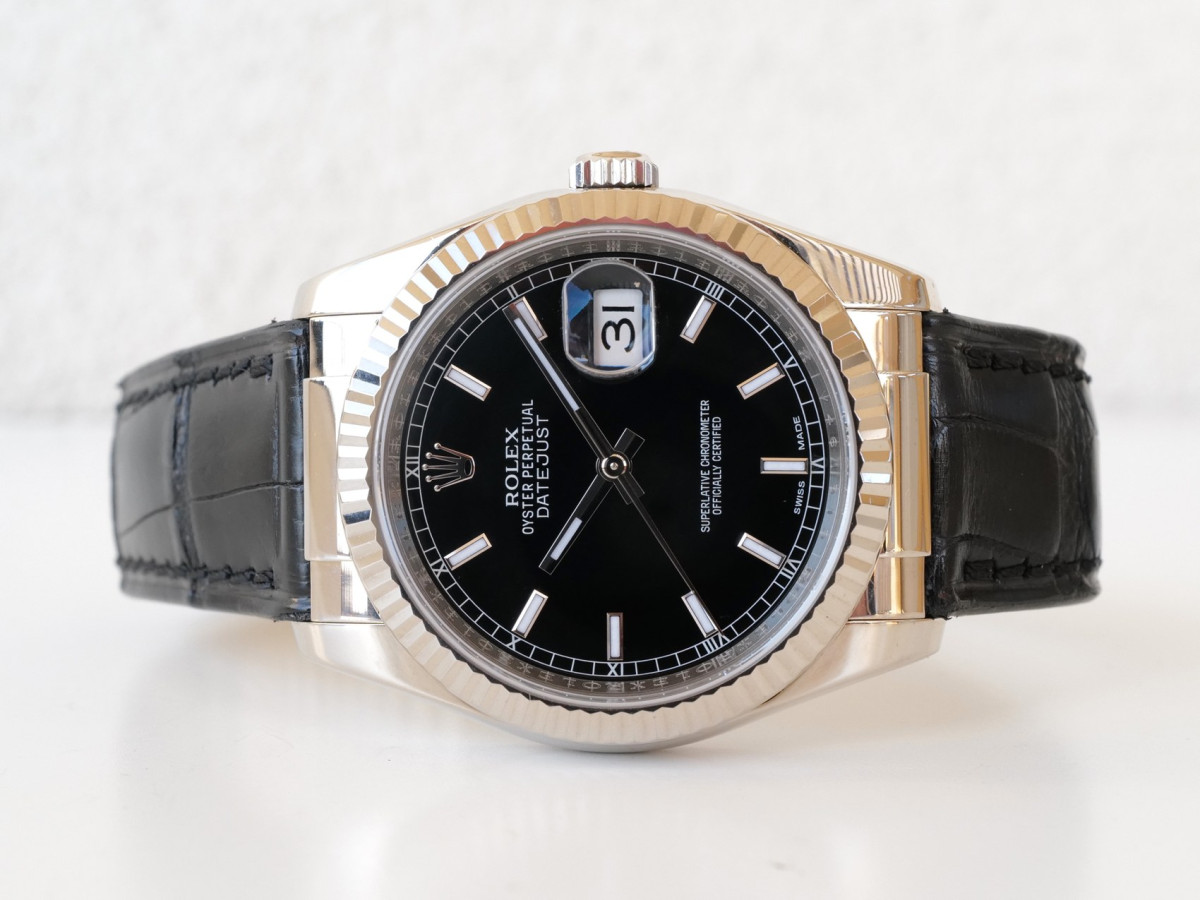 Швейцарський годинник Rolex Datejust 36 Black Dial 18K White Gold