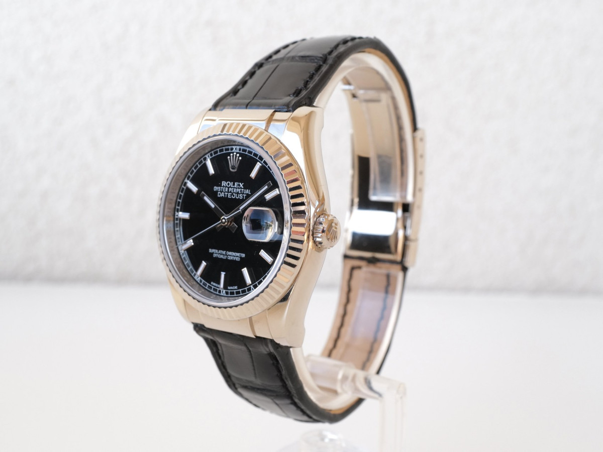 Швейцарський годинник Rolex Datejust 36 Black Dial 18K White Gold