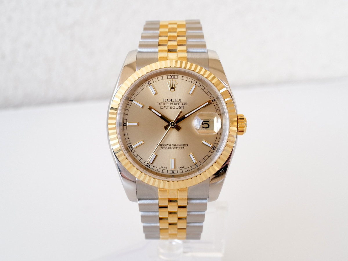Швейцарський годинник Rolex Datejust 36 Jubilee Steel 18K Yellow Gold Champagne Dial 36