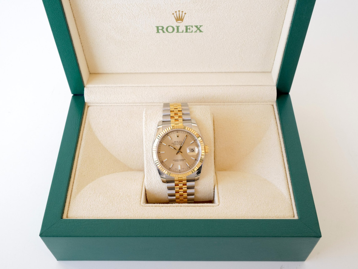 Швейцарський годинник Rolex Datejust 36 Jubilee Steel 18K Yellow Gold Champagne Dial 36