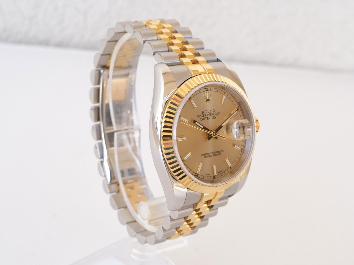 Швейцарський годинник Rolex Datejust 36 Jubilee Steel 18K Yellow Gold Champagne Dial 36