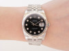 Швейцарские часы Rolex Datejust 36 Jubilee Steel Black Diamond Dial