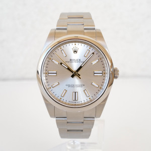 Швейцарський годинник Rolex Oyster Perpetual 41 Silver Dial