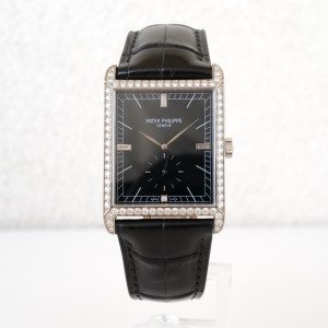 Швейцарський годинник Patek Philippe Gondolo 18K White Gold Diamond Bezel Dial